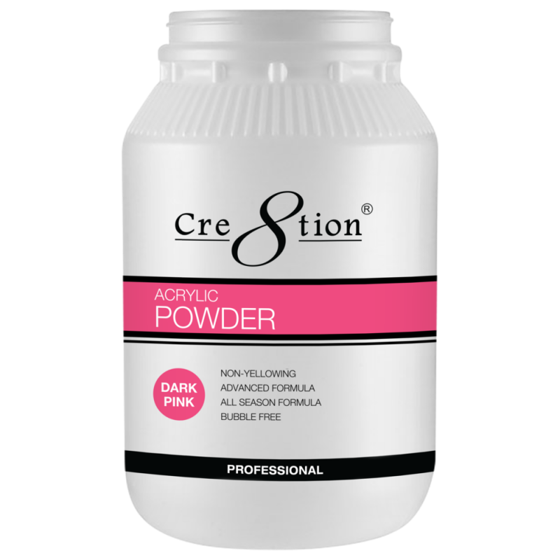 Cre8tion Acrylic Powder, 88 oz, 01438 - Dark Pink